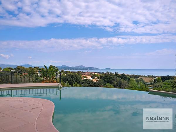 Saint-Aygulf maison vue mer 6 chambres piscine garage