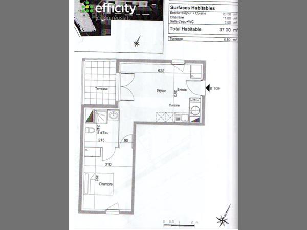 Appartement 2 pièces - 37 m² Exclusivité