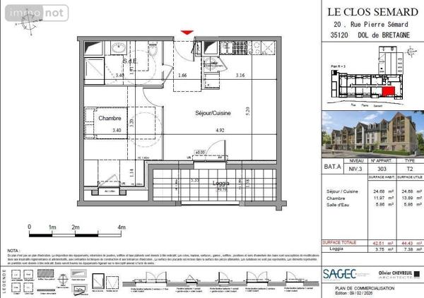 Appartement à vendre à Dol-de-Bretagne en Ille-et-Vilaine (35120), ref : 35130-1093442