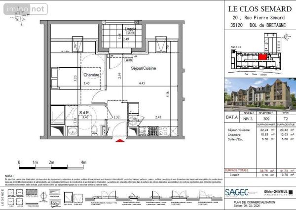 Appartement à vendre à Dol-de-Bretagne en Ille-et-Vilaine (35120), ref : 35130-1093442