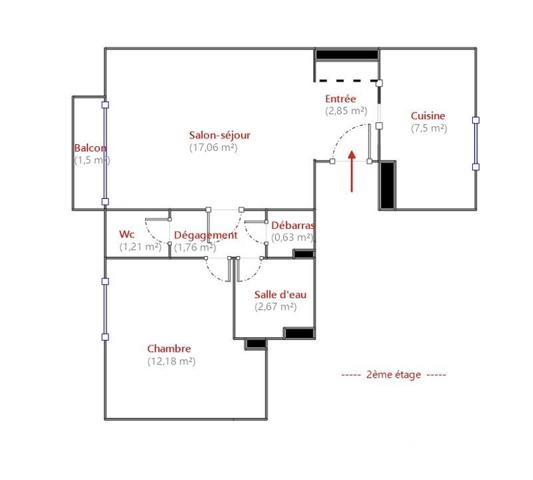 Appartement à vendre 2 pièces 47 m² Choisy-le-Roi