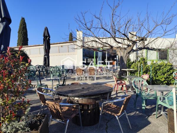 Restaurant grande capacité, terrasse, parking, Ouest Montpellier