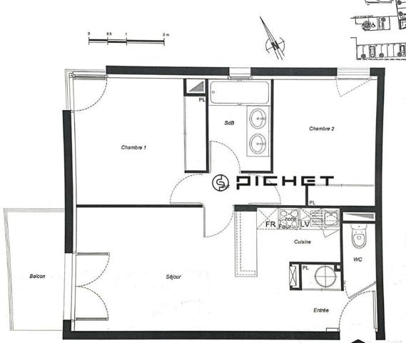 Appartement 3 pièces 54 m²