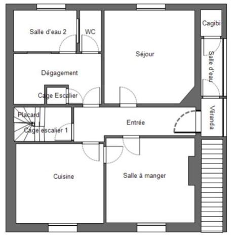 29530 Plonévez du Faou maison 3 / 4 chambres avec sous sol