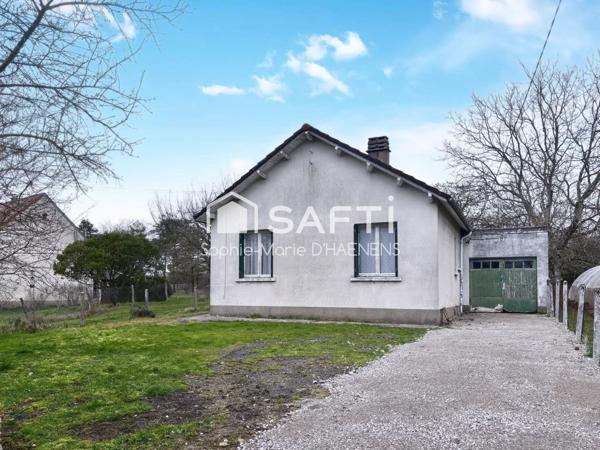 Maison de plain-pied au calme avec jardin et garage