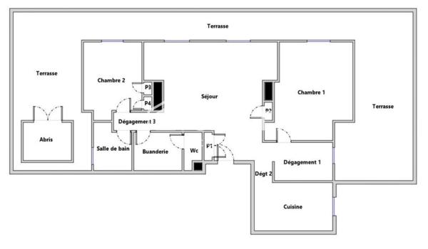 CENTRE-VILLE - 3 PIECES AVEC 65 m² D’EXTÉRIEURS