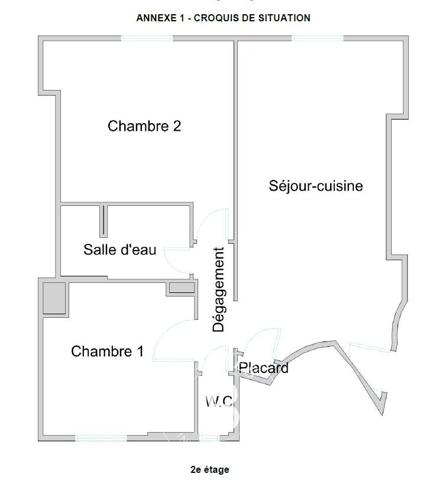 Paris 9ème, Appartement 2 Chambres -  47 m² à vendre