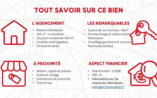 Maison à vendre    6 pièces • 142,56 m2 Chenôve