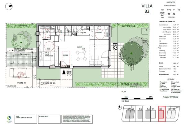 Maison contemporaine 124,5 m² – 5 pièces – Sannois 95110 (Quartier Pasteur)