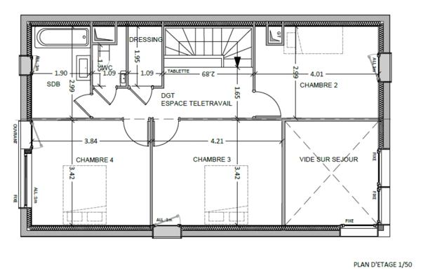Maison contemporaine 124,5 m² – 5 pièces – Sannois 95110 (Quartier Pasteur)