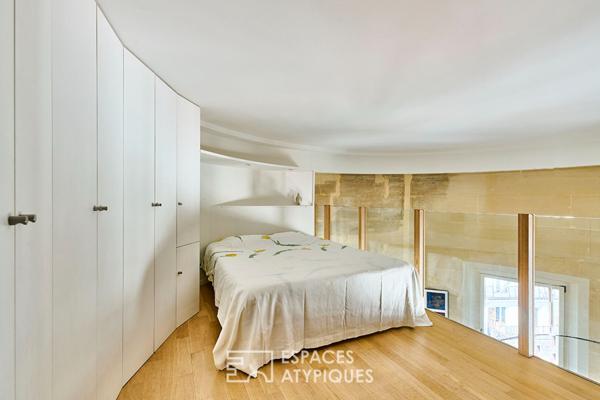 Derniers étages sous dôme avec vue panoramique sur Paris