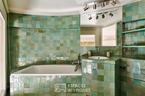 Derniers étages sous dôme avec vue panoramique sur Paris