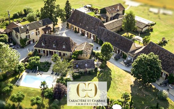 Bergerac (24100) Domaine touristique en Dordogne: 11 gîtes - 5 piscines - tennis - 3,5 hectares