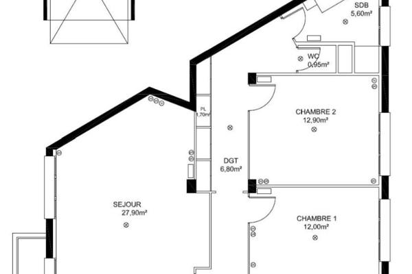 Louer appartement 3 pièces de 85 m²