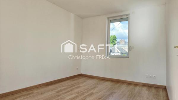 Maison T3 57m² habitables, 2 chambres, extérieur au calme