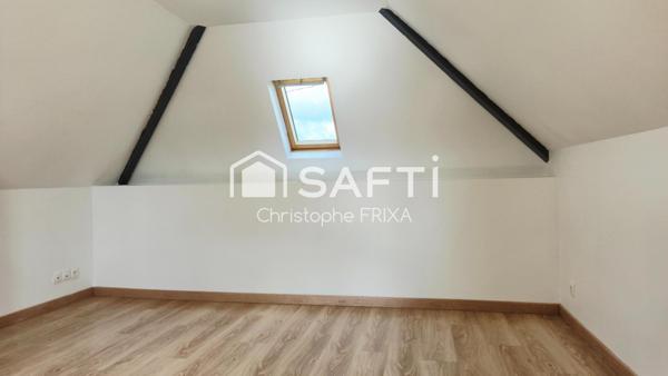 Maison T3 57m² habitables, 2 chambres, extérieur au calme