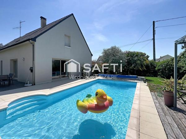 Grande maison familiale avec vie de plain-pied / 4 chambres / jardin /garage /piscine