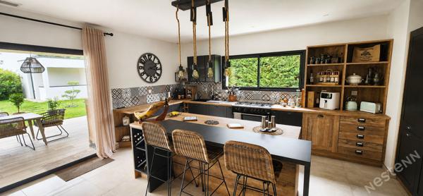 Propriété moderne avec piscine, garage, carport et T2 !