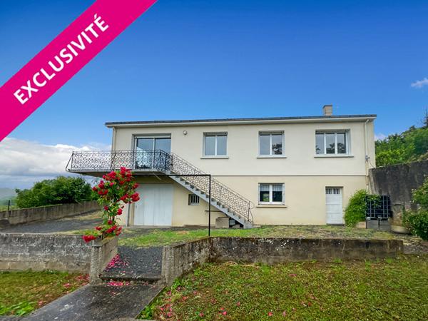 Maison sur sous-sol avec vue sur l'Evre