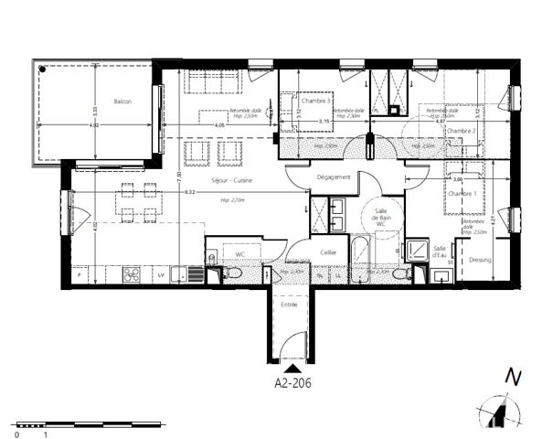 Appartement à vendre 5 pièces 104 m² Pessac