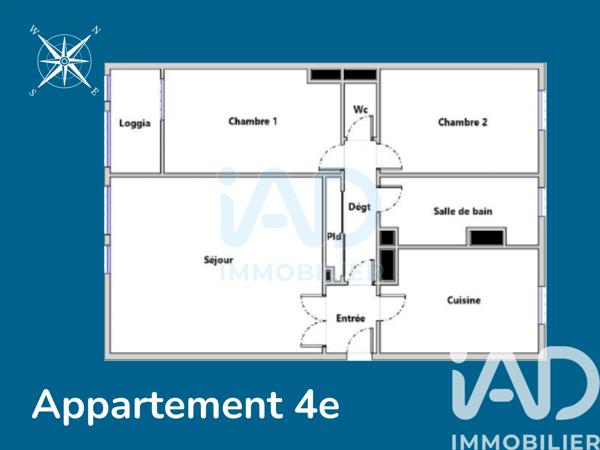 Appartement à vendre 3 pièces 62,73 m² Saint-Cyr-l'École
