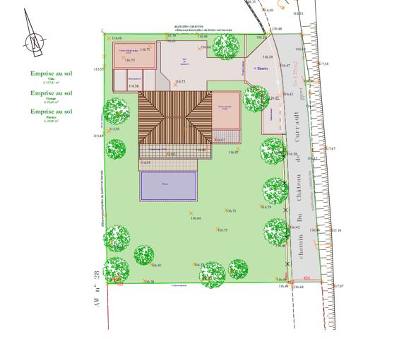 TERRAIN CONSTRUCTIBLE 965 m² AVEC PC ACCORDÉ
