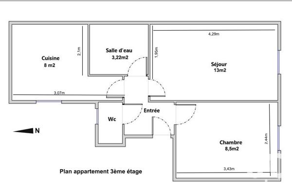 Appartement à vendre 2 pièces 36 m² Paris 18