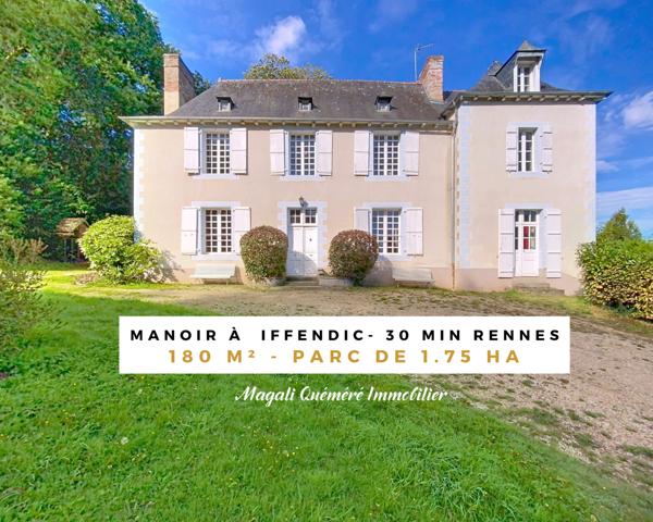 Iffendic (35750) Manoir 8 pièces - 180 m² habitables dans son parc arboré de 1 ha 75