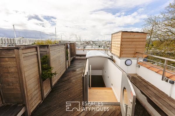 Appartement exclusif avec rooftop, amarré entre les deux ports
