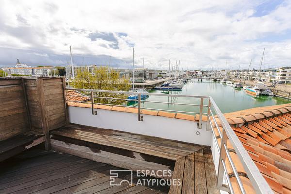 Appartement exclusif avec rooftop, amarré entre les deux ports