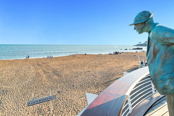 COUP DE COEUR A SAINT MARC SUR MER CENTRE, PLAGE HULOT, MARCHE ET COMMERCES - APPARTEMENT 90M2 - 3 CHAMBRES ET UN BUREAU - BALCON - GARAGE - PARKING