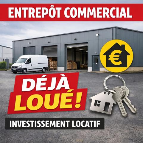 Local commercial – Entrepôt loué – Investissement locatif – Bellac