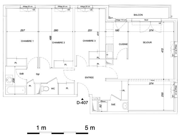 Appartement 5 pièces - 96 m²