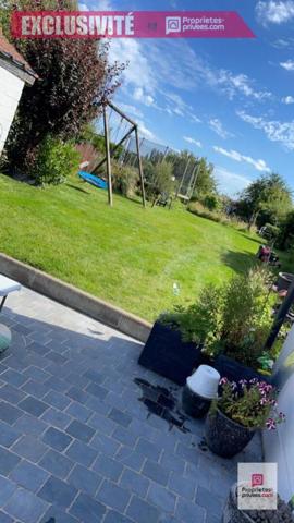 WATTRELOS limite Herseaux, maison de 170m2  avec 3 chambres, bureau, jardin, garage