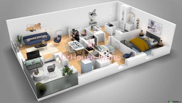 Appartement à vendre 3 pièces de 68 m²