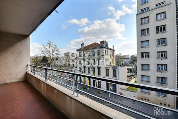 Appartement T4 traversant avec balcon, 85 m² entre Monplaisir et Montchat