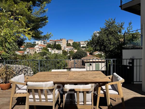Marseille 7è Roucas Blanc - maison d'architecte avec piscine
