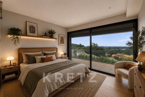 Maison californienne de 200m2 avec vue panoramique - Les Angles (Provence)