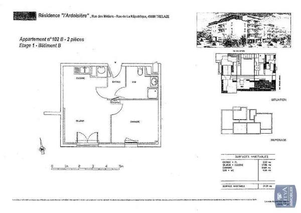 Appartement à louer 2 pièces 37.86m²