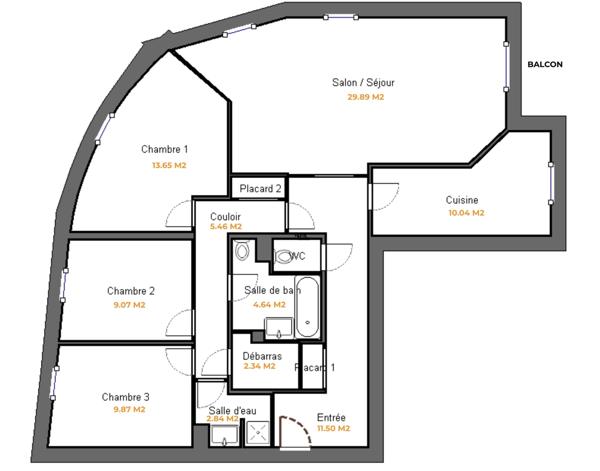 Appartement à vendre 4 pièces 102 m² La Garenne-Colombes