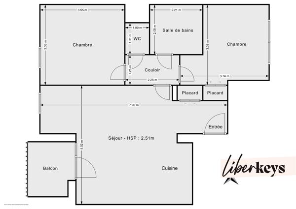 T3 traversant avec balcon et box fermé – Proche Place Saint Louis