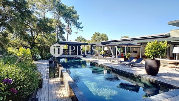 BLUE GREEN – Villa contemporaine à louer avec piscine à débordement, sur le golf et proche des plages – 12 personnes, SEIGNOSSE