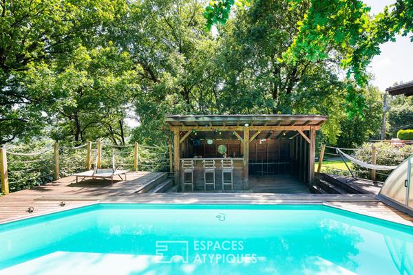 Villa d’architecte avec parc, vue panoramique et piscine