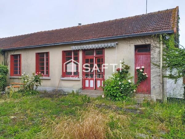 Ensemble Maison 3 pièces à rénover et garage 40 m²