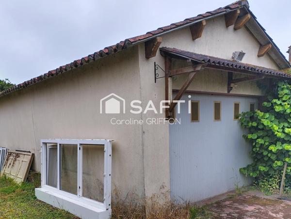 Ensemble Maison 3 pièces à rénover et garage 40 m²