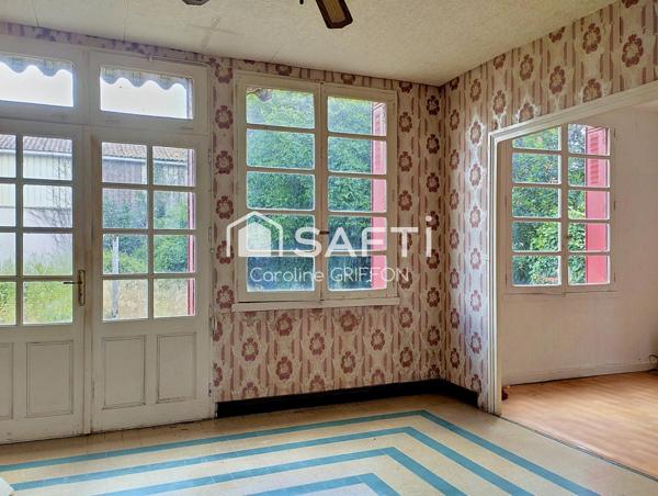 Ensemble Maison 3 pièces à rénover et garage 40 m²