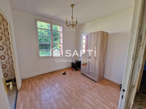 Ensemble Maison 3 pièces à rénover et garage 40 m²