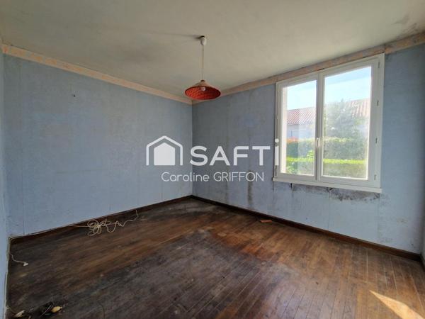Ensemble Maison 3 pièces à rénover et garage 40 m²