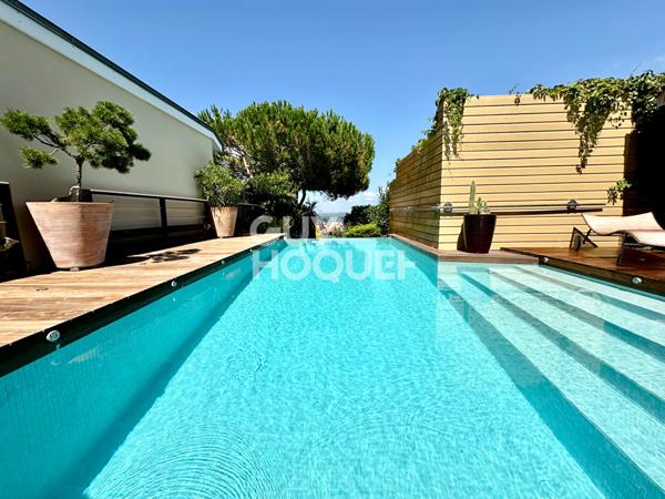 Belle maison Arcachonnaise avec piscine et vue mer à 2 min de la plage