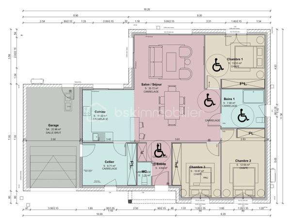 Lotissement de 1 968 m²
